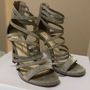 Jessica Simpson Gold Multi Glitter Shoes